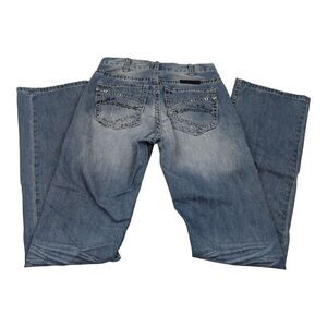 B. Tuff Jeans Tear It Up Mens 29x36 Heavy Stitch Western Cowboy Pants